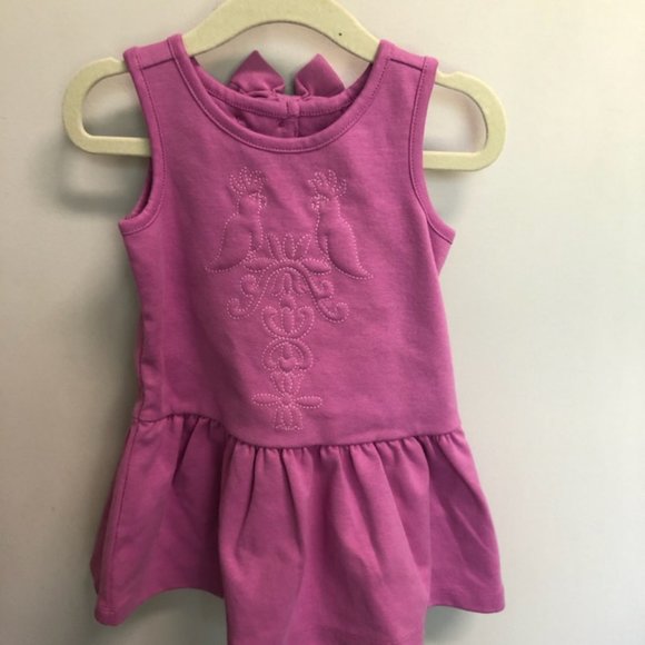 Janie and Jack Pink Bird Embroidered Dress 12 -18 months - Picture 1 of 5